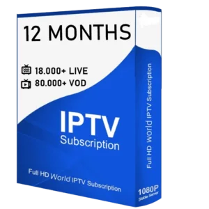 12 MONTHS IPTV SUBSCRIPTION